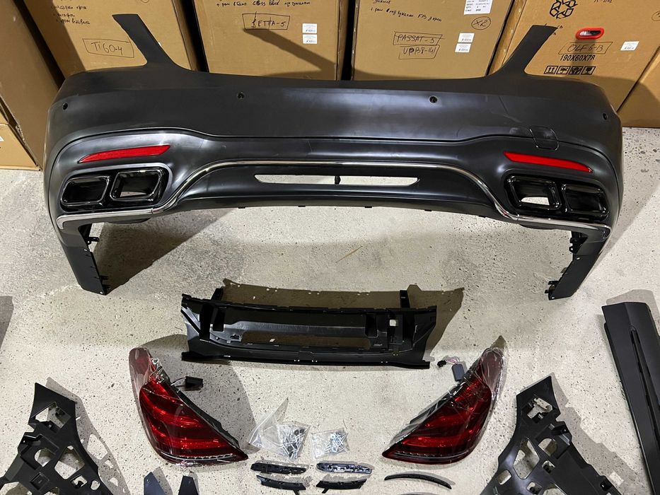 Комплект рестайлинга на Mercedes w222 s63 amg lci Рестайлинг