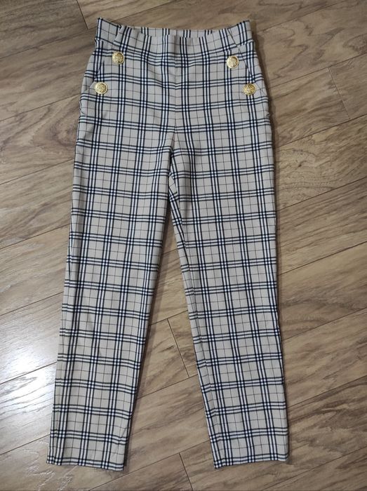 Spodnie By o La La krata burberry