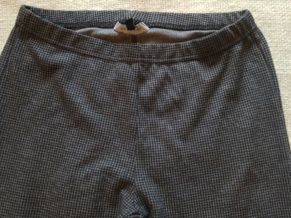 Spodnie legginsy w kratkę