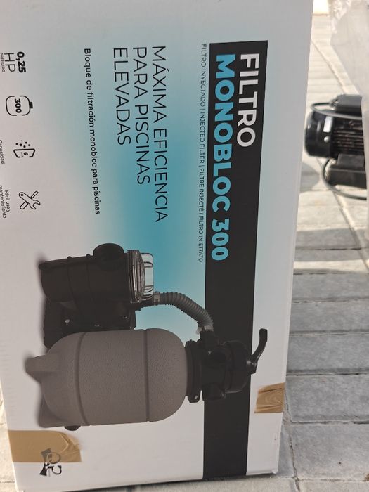 Bomba piscina com areia