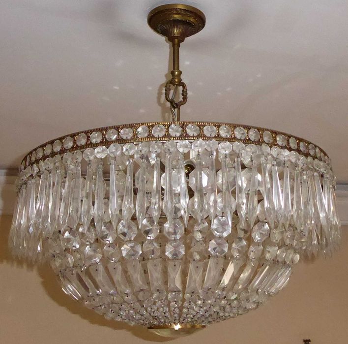 Candeeiro lustre redondo de tecto