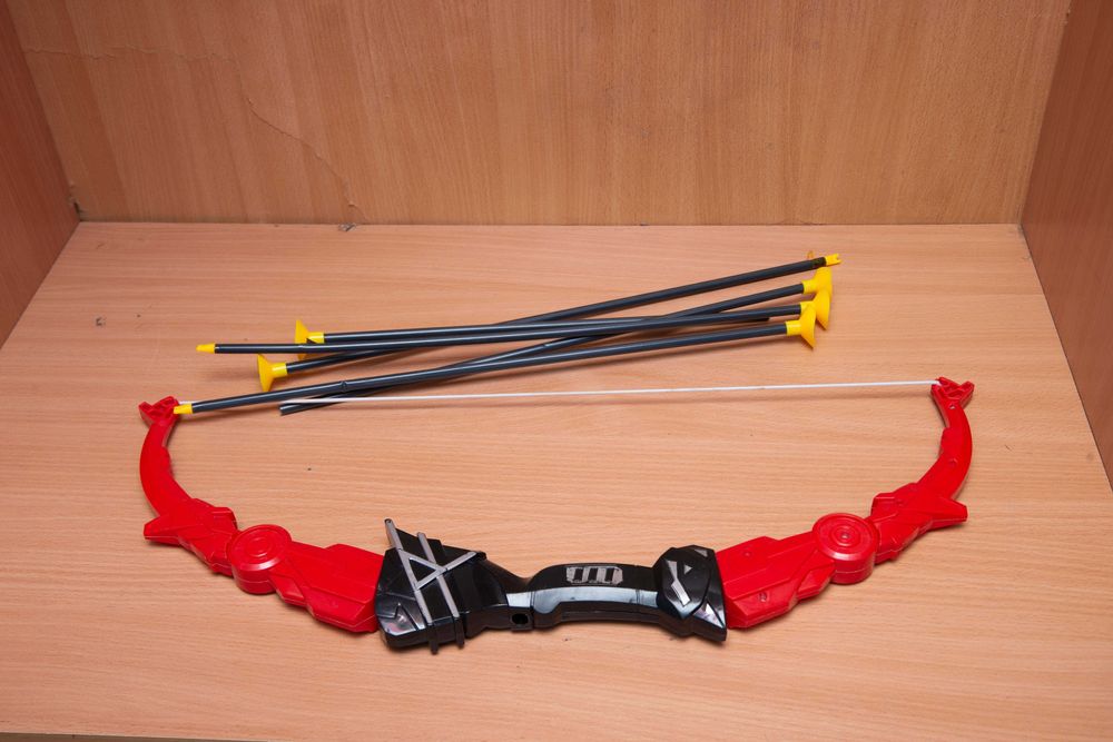 Конструктор блоки великі та середні, лук зі стрілами на липучках