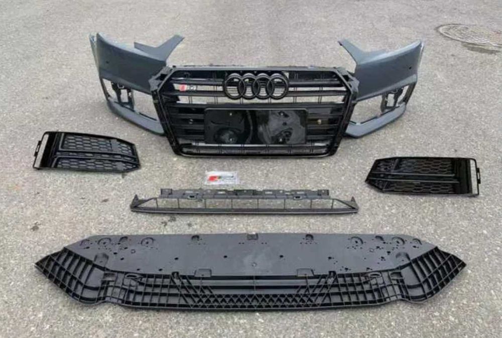 Audi A4 B9 Бампер в сборе S line 2017-2018 8W0-807-065-R-GRU