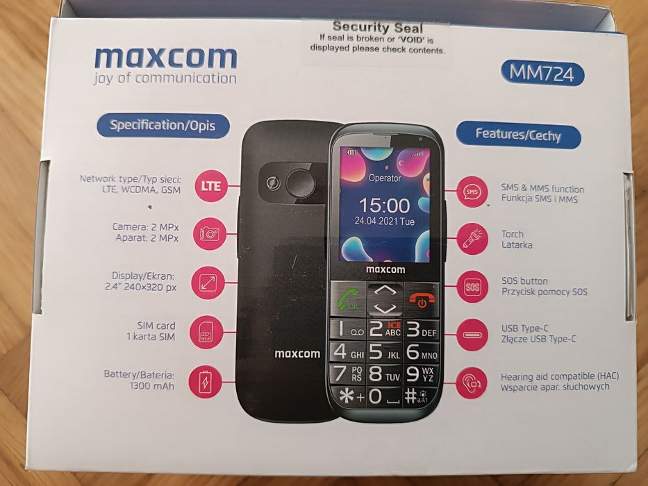 Maxcom Mm724, nowy dla seniora