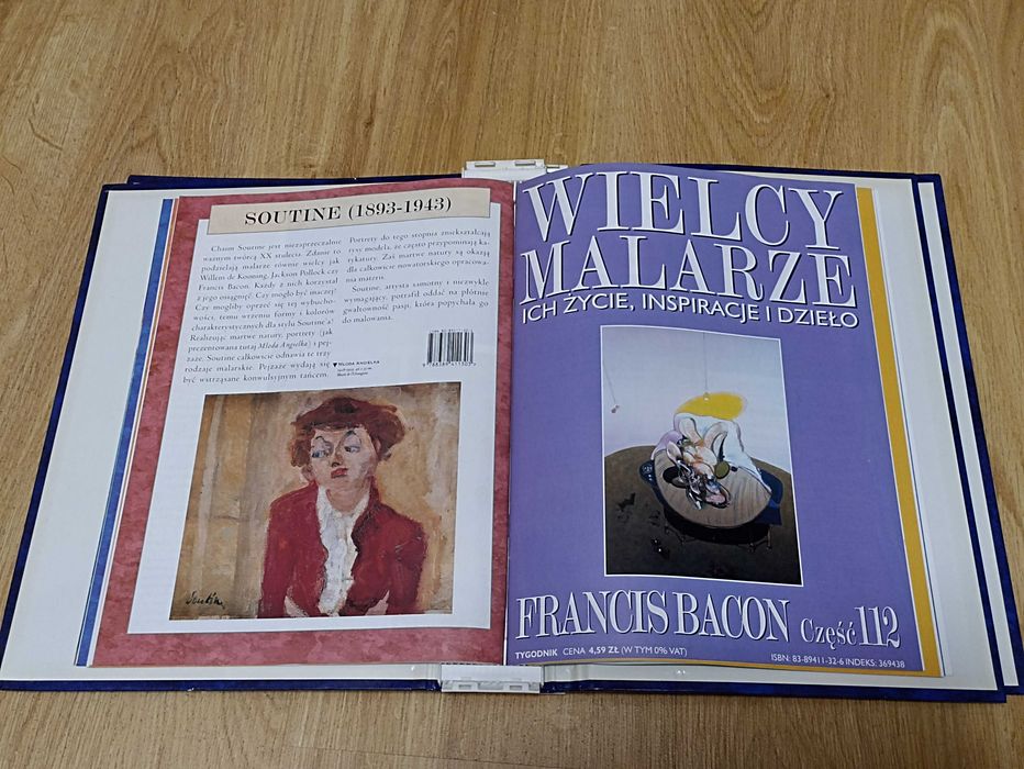 Wielcy malarze wybrane zeszyty + 4 segregatory