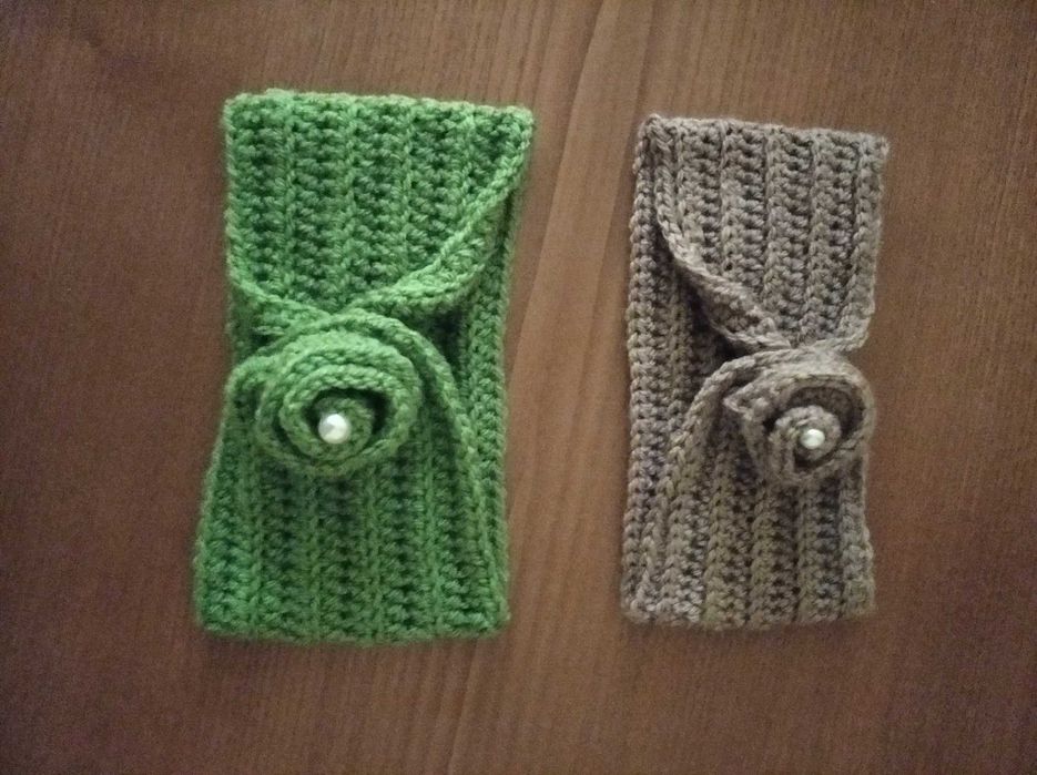 Golas de lã em crochet