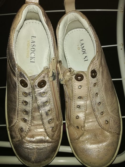 Buciki Lasocki dla dziewczynki, 32, różowo-srebrne