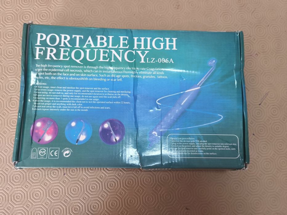 Aparelho remoção manchas pele alta frequência