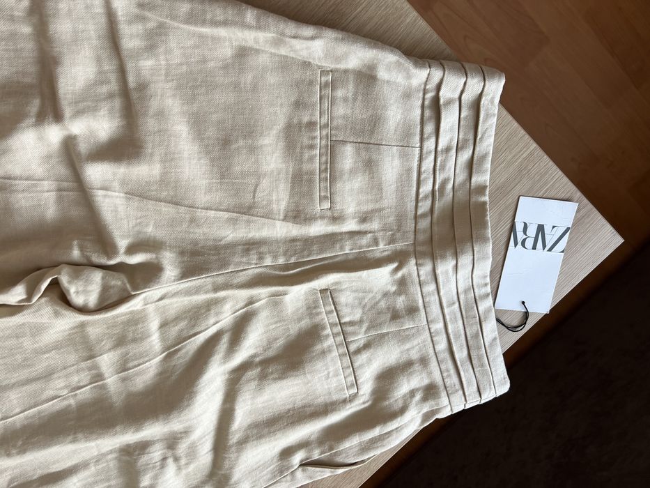 Брюки штани лляні Zara