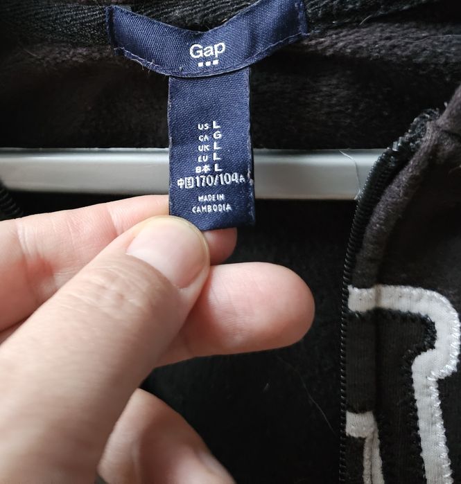 Gap damska bluza rozpinana L z kapturem brązowa USA