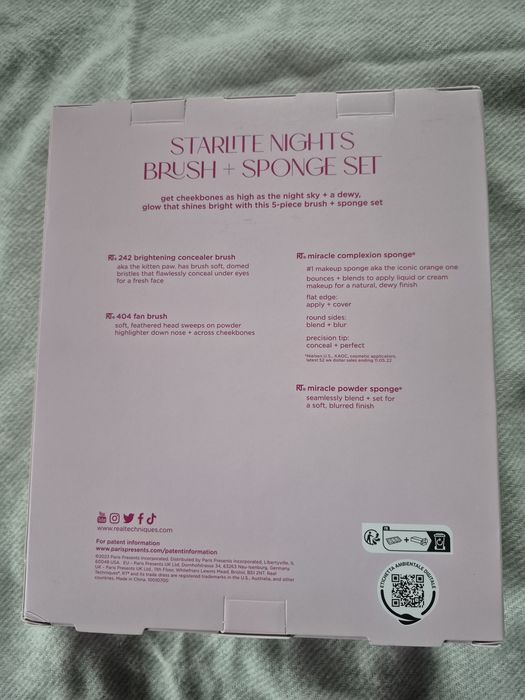 Real Techniques limited edition 5 el. Pędzle gąbeczki makijaż git set