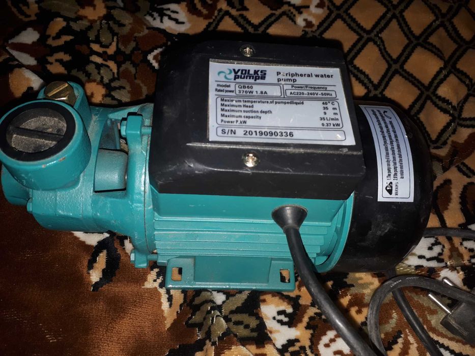Вихровий поверхневий насос Volks Pumpe QB60, 0.37кВт