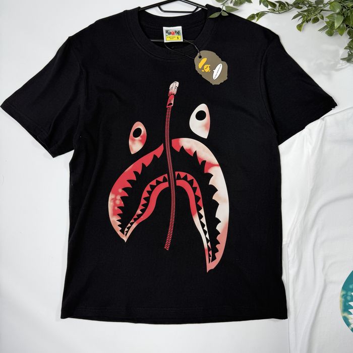 Футболка Bape Tie Die Shark S-XL a bathing ape тай дай акула бейп