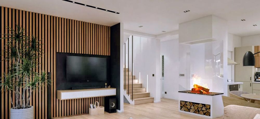 Nowoczesny energooszczędny dom w zabudowie Bliźniaczej 147,77m2