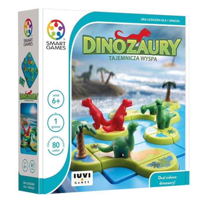 Smart Games Dinozaury Tajemnicza Wyspa (PL) IUVI IUVI Games pudełko,