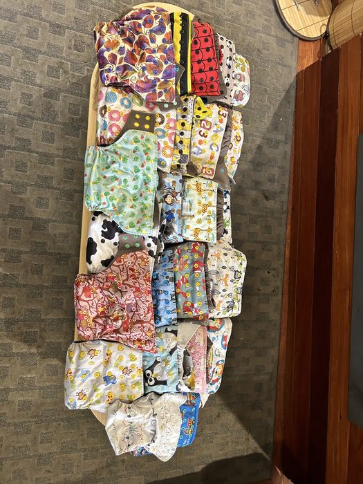 Fraldas de pano reutilizaveis