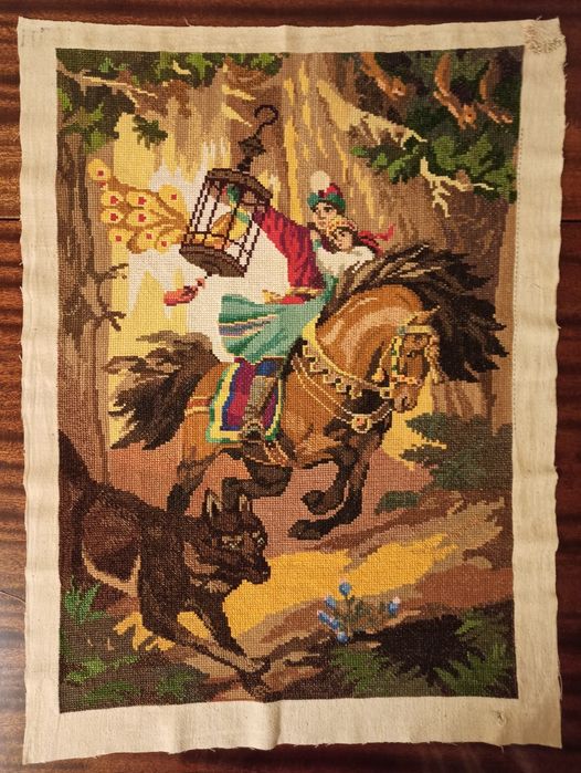 Картина, Вышивка крестом. Ручная работа. Большая картина.