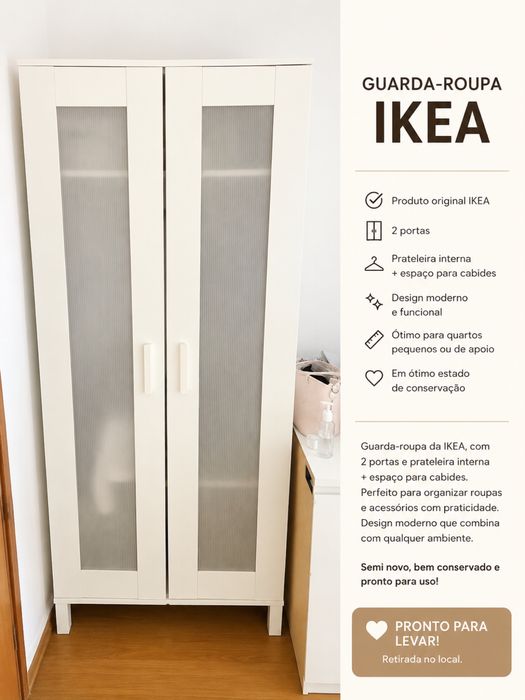 Guarda fatos , duas portas ikea - exelente estado