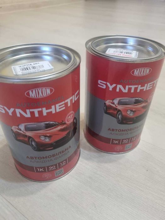 Автоэмаль Mixon SYNTHETIC 1л 601 Черная