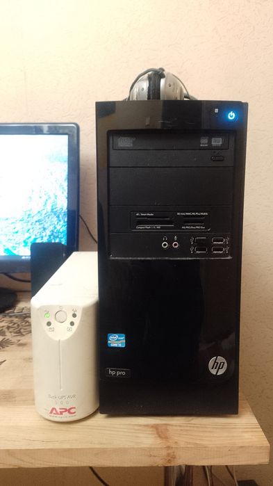 Комп'ютер hp pro 3300 mt(i5, 8gb ddr3, 1gb video) + монітор 23"