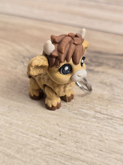 Breloczek 3D Szkocka Krówka - Brelok Druk3d fidget Keychain mixGadzet