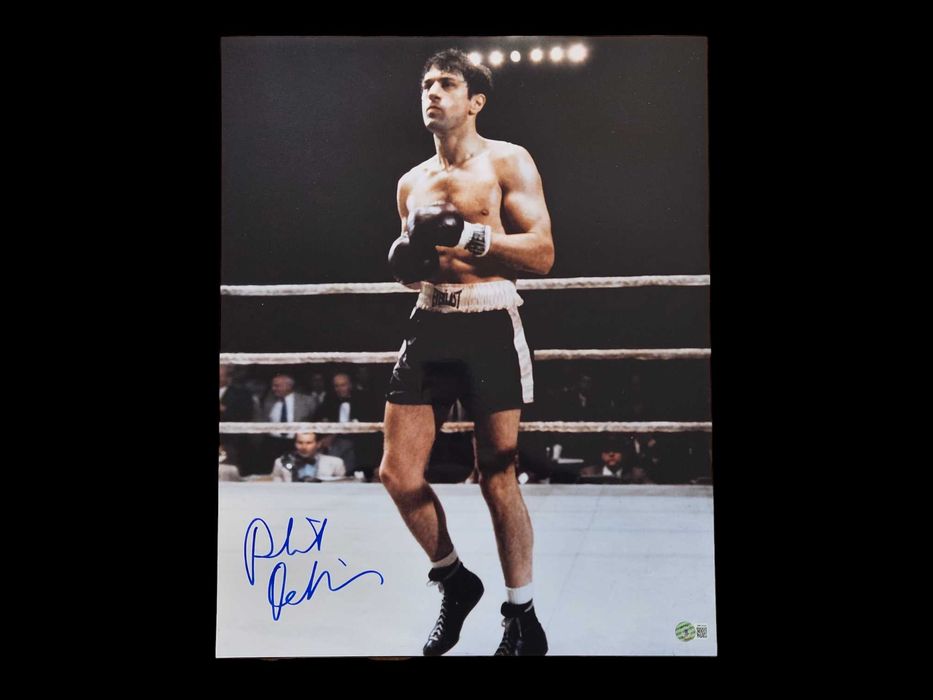 ! AUTOGRAF Robert DE NIRO Foto Plakat 40x50 cm Certyfikat WŚCIEKŁY BYK
