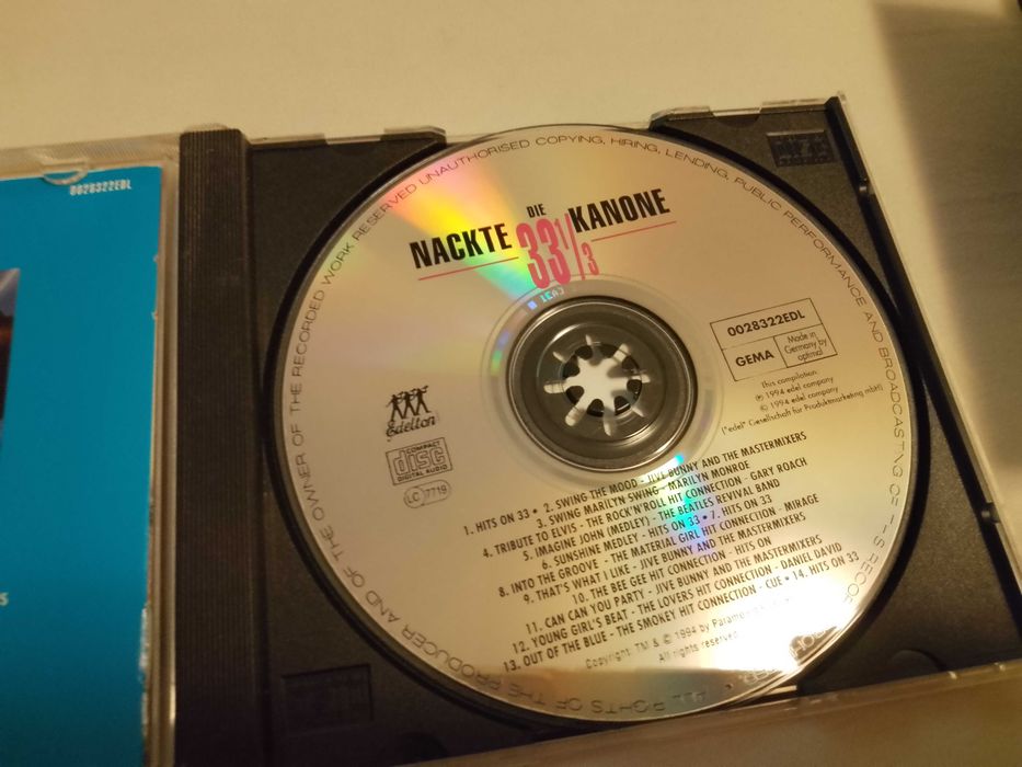 cd muzyka filmowa unikat  "Naga Broń 33 i 1/3: Ostateczna zniewaga"