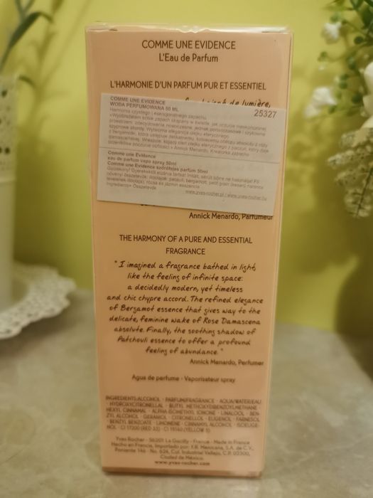 Woda perfumowana Comme une Evidence Yves Rocher 50 ml nowa