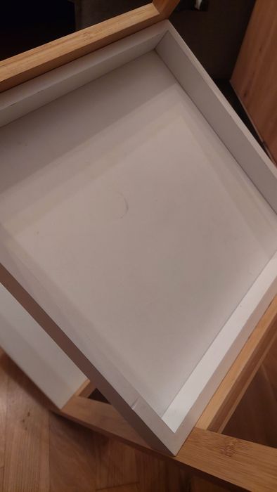 Szafka bambusowa 3 białe półki