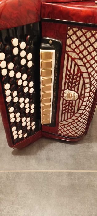 Piękny akordeon guzikowy 120 Firotti Eroica. Okazja.