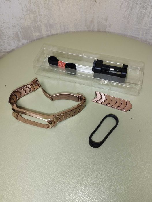 Металевий браслет ремінець для Xiaomi Mi Band 3,4,5,6 Mijobs