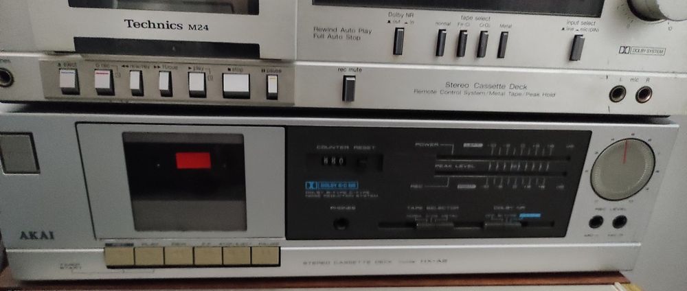 Deck Akai Hx-A2 wraz z kasetami