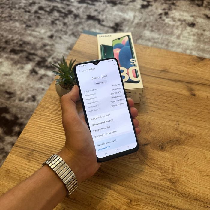 Samsung Galaxy A30s Blue — 100% АКБ