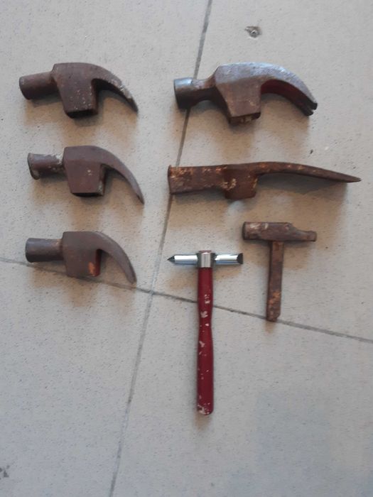 Ferramentas Antigas - Lote de Martelos das imagens