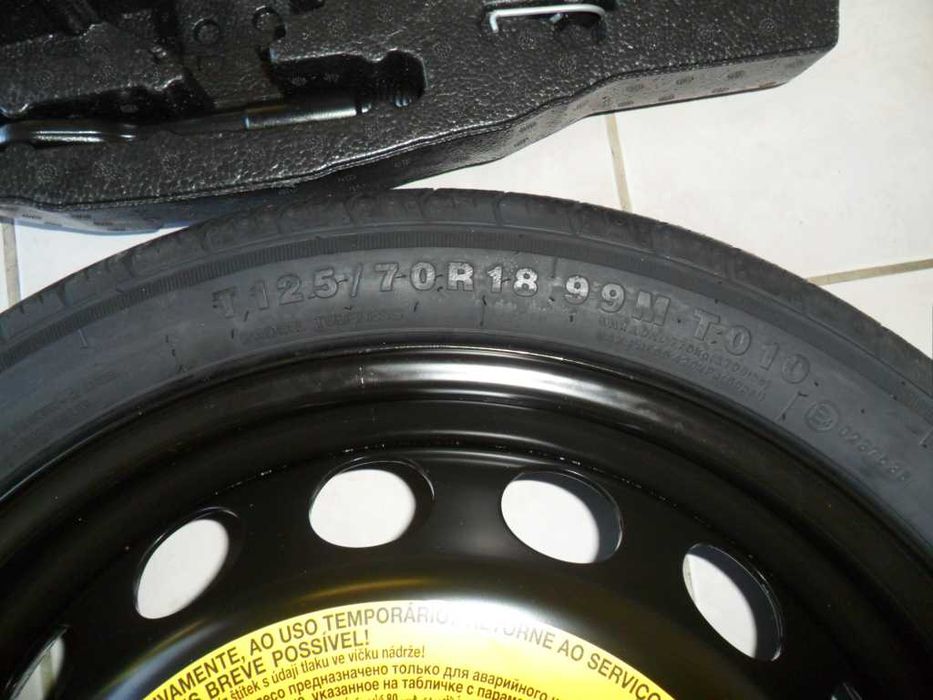 RODA SUPLENTE COM TUDO COMPLETO SEAT VW SKODA