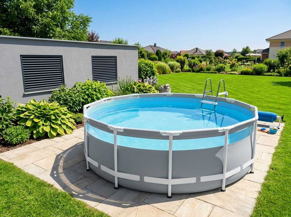 Piscina Intex Prism Frame Clearview (4.3m x 1.07m) - Kit Completo