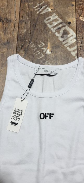 Biała bluzka top na ramiączkach damska bokserka Off white M