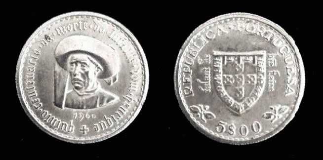 Moedas Portuguesas - 5$ escudos (Infante D. Henrique)