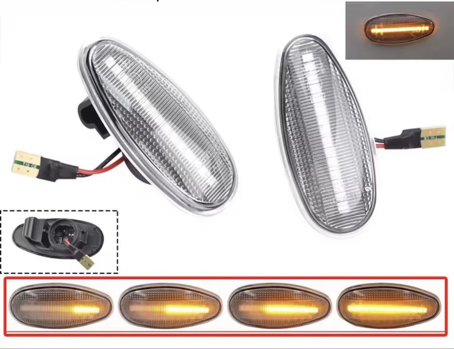 Led Динамічні Поворотники Mitsubishi Pajero Montero Shogun MK3 Magna