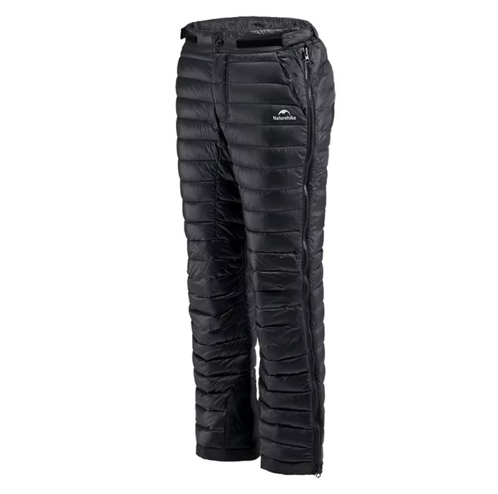 Пухові штани-самоскиди Naturehike Down pant Full Zip XL Black