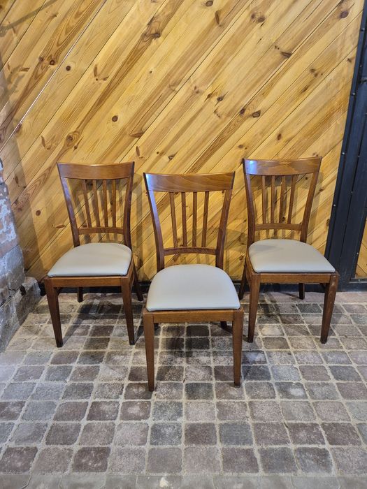 Krzesło krzesła drewniane (30szt.) sztaplowane tapicerowane PREMIUM | Restauracja | Dom | Biuro | Horeca