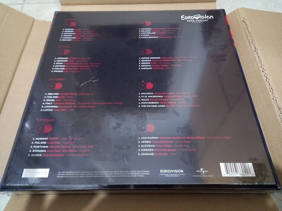 EUROWIZJA 2017 VINYL BOX Eurovision na prezent 4LP + 2CD