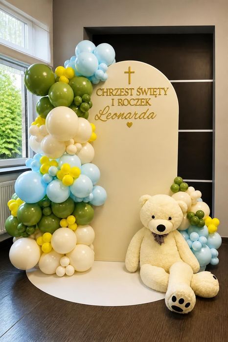 Ścianka balonowa chrzest urodziny komunia 18