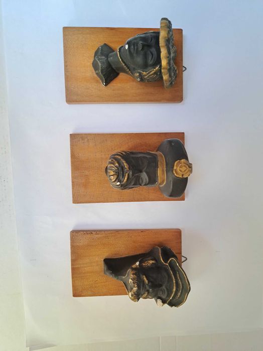 Figurki dekoracyjna Popiersie 3szt