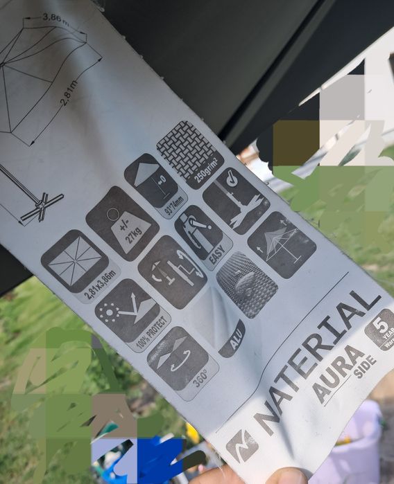 Parasol ogrodowy 2.8x3,8