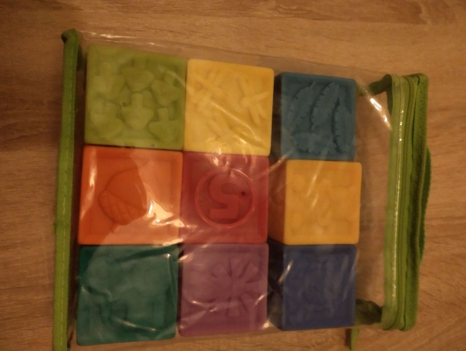 Gumowe klocki  edukacyjne dla dzieci