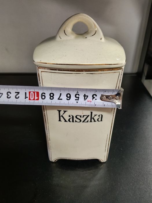 Przedwojenny pojemnik na kaszkę Chodzież