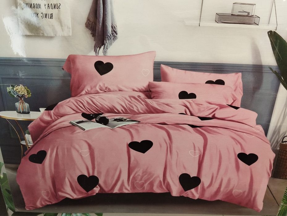 Komplet pościeli 140x200 Aml-1176 Antonio serduszka