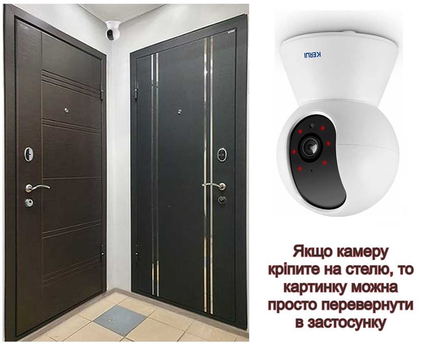 KERUI 5MP Tuya Домашня IP Wi-Fi PTZ камера Спостереження зі Стеженням