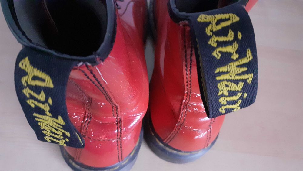 buty trepy glany botki doc dr Martens 1460 czerwone R 39